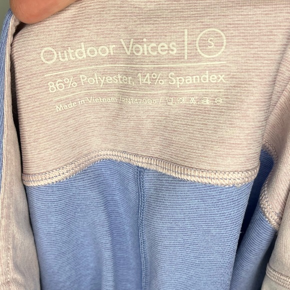NEW Outdoor Voices activewear bra and leggings set size small lilac/lavender - Picture 7 of 9